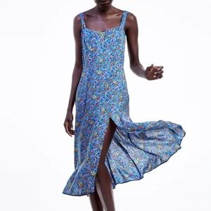 NWT Zara Floral Midi Dress